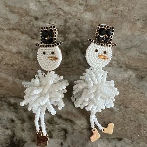 Snowman baublebar earrings